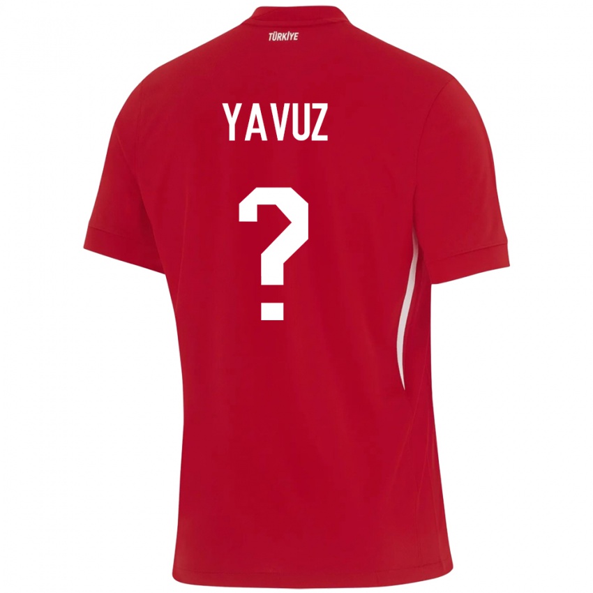 Niño Camiseta Turquía Görkem Yavuz #0 Rojo 2ª Equipación 24-26 La Camisa Chile