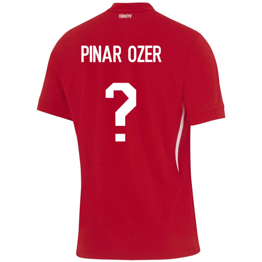 Niño Camiseta Turquía Senem Pınar Özer #0 Rojo 2ª Equipación 24-26 La Camisa Chile