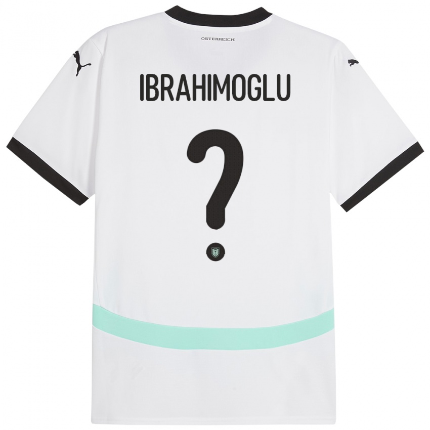 Niño Camiseta Austria Mücahit Ibrahimoglu #0 Blanco 2ª Equipación 24-26 La Camisa Chile