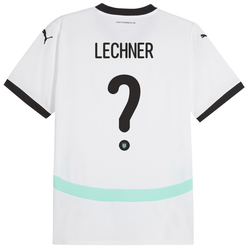 Niño Camiseta Austria Dominik Lechner #0 Blanco 2ª Equipación 24-26 La Camisa Chile