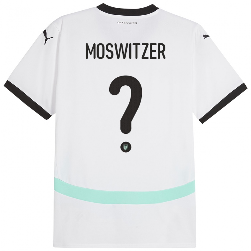 Niño Camiseta Austria Marcel Moswitzer #0 Blanco 2ª Equipación 24-26 La Camisa Chile