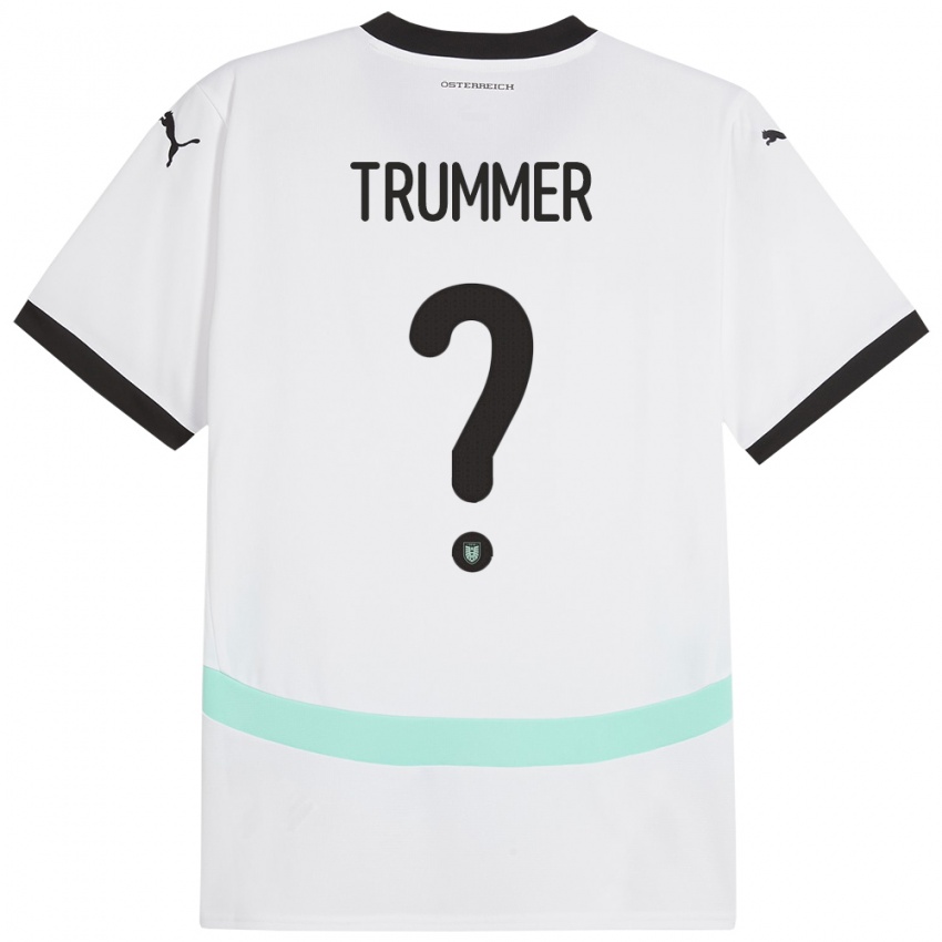 Niño Camiseta Austria Tim Trummer #0 Blanco 2ª Equipación 24-26 La Camisa Chile