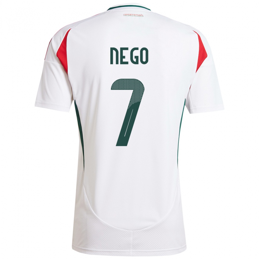 Niño Camiseta Hungría Loïc Nego #7 Blanco 2ª Equipación 24-26 La Camisa Chile