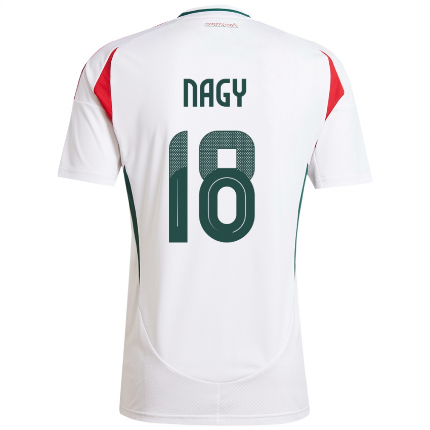 Niño Camiseta Hungría Zsolt Nagy #18 Blanco 2ª Equipación 24-26 La Camisa Chile