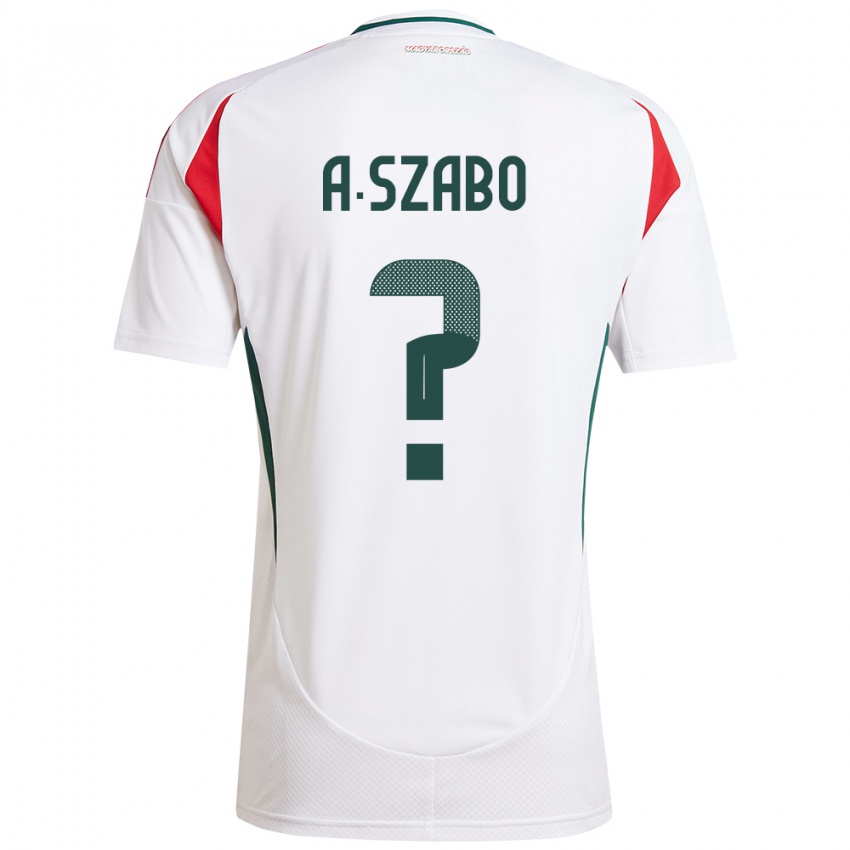 Niño Camiseta Hungría Alex Szabó #0 Blanco 2ª Equipación 24-26 La Camisa Chile