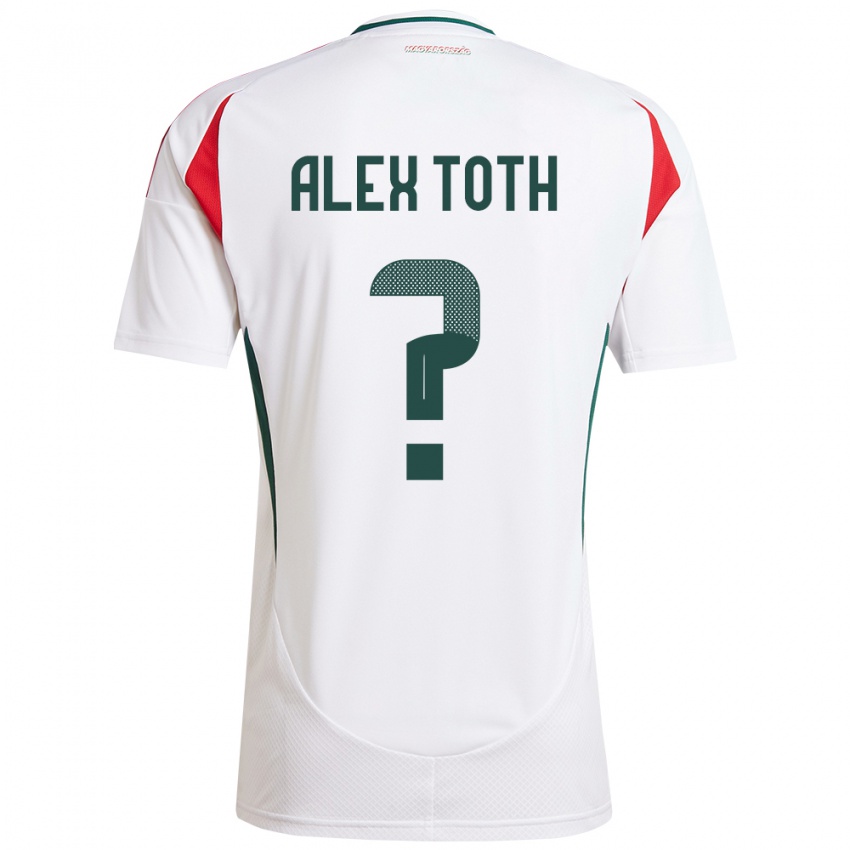 Niño Camiseta Hungría Alex Tóth #0 Blanco 2ª Equipación 24-26 La Camisa Chile