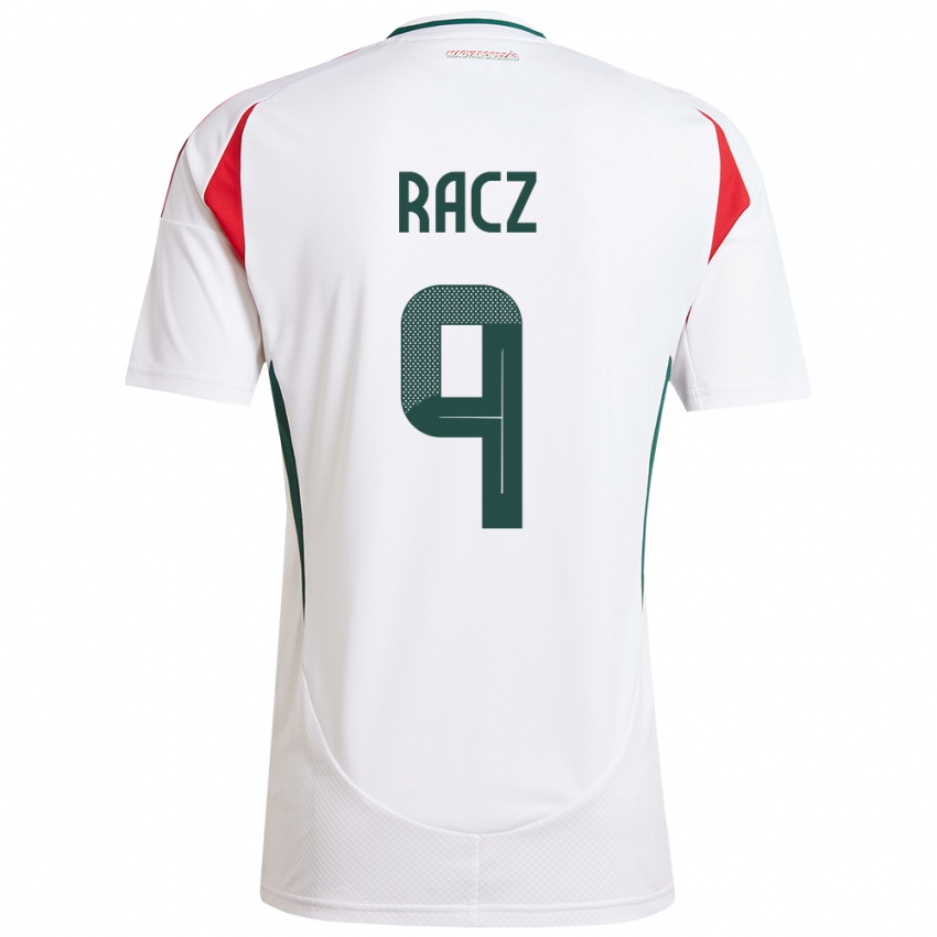 Niño Camiseta Hungría Balázs Rácz #9 Blanco 2ª Equipación 24-26 La Camisa Chile