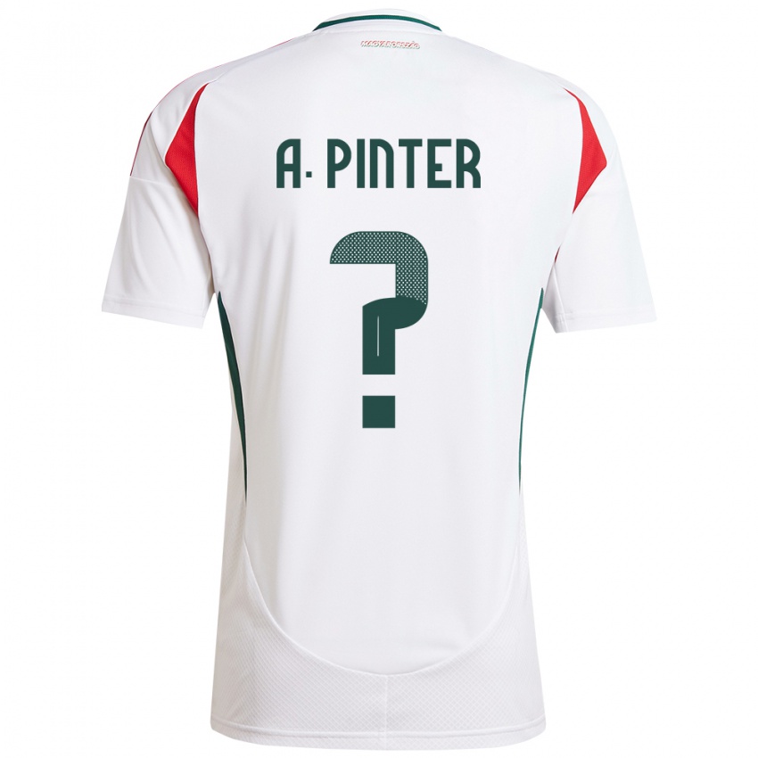 Niño Camiseta Hungría Attila Pintér #0 Blanco 2ª Equipación 24-26 La Camisa Chile