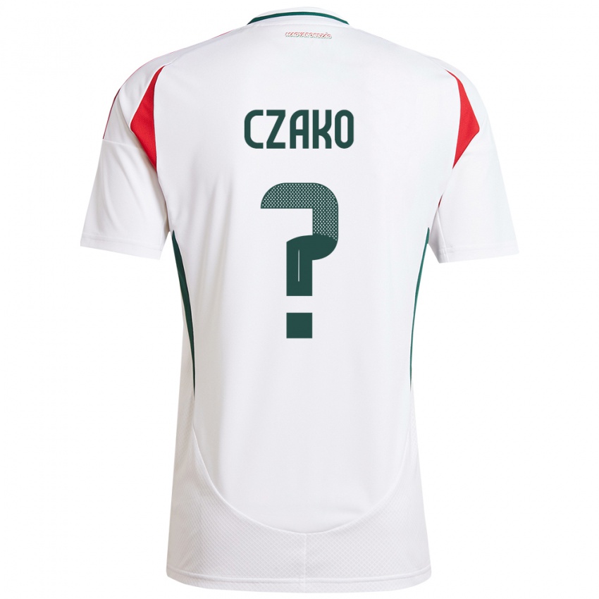 Niño Camiseta Hungría Milán Czakó #0 Blanco 2ª Equipación 24-26 La Camisa Chile