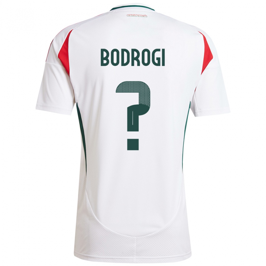 Niño Camiseta Hungría Bence Bodrogi #0 Blanco 2ª Equipación 24-26 La Camisa Chile