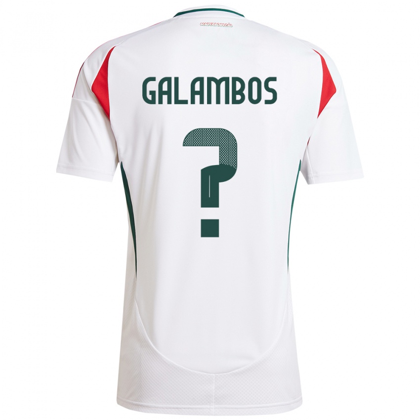 Niño Camiseta Hungría János Galambos #0 Blanco 2ª Equipación 24-26 La Camisa Chile