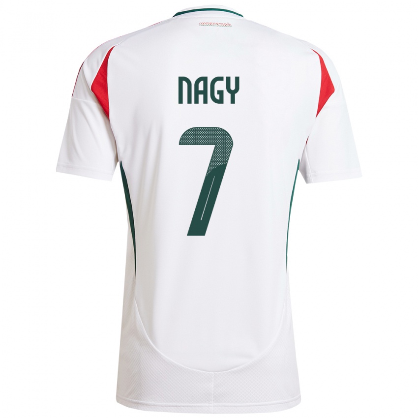 Niño Camiseta Hungría Fanni Nagy #7 Blanco 2ª Equipación 24-26 La Camisa Chile