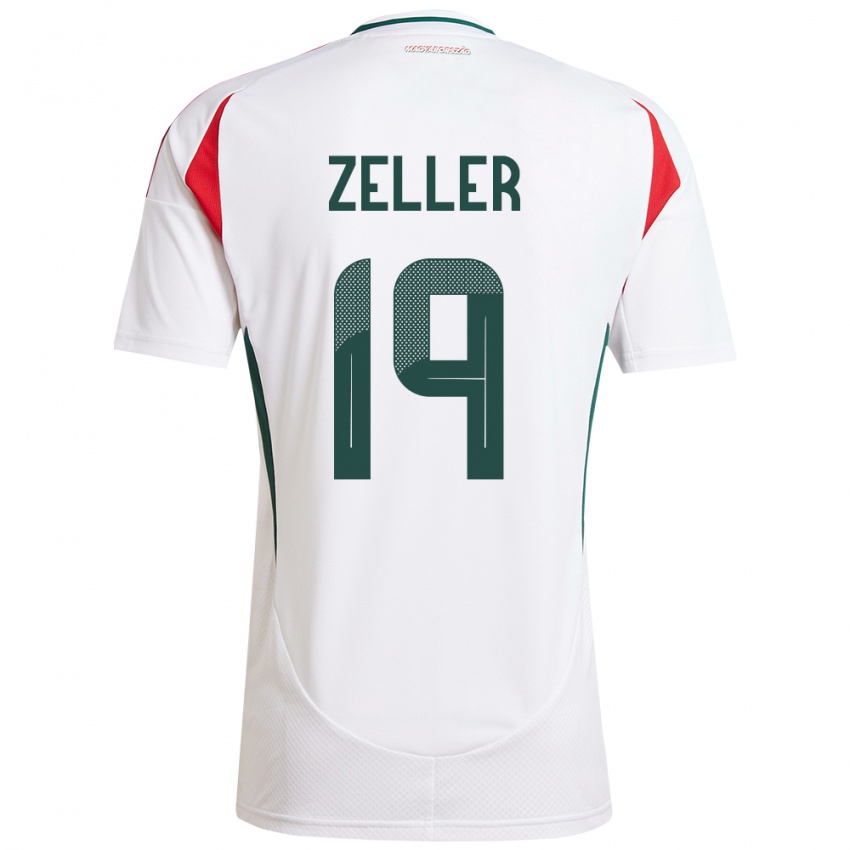 Niño Camiseta Hungría Dóra Zeller #19 Blanco 2ª Equipación 24-26 La Camisa Chile