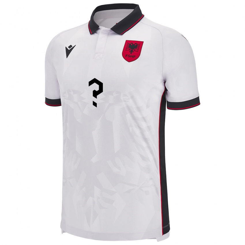 Niño Camiseta Albania Dion Vata #0 Blanco 2ª Equipación 24-26 La Camisa Chile