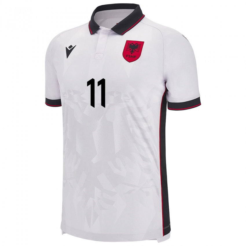 Niño Camiseta Albania Ersi Bode #11 Blanco 2ª Equipación 24-26 La Camisa Chile