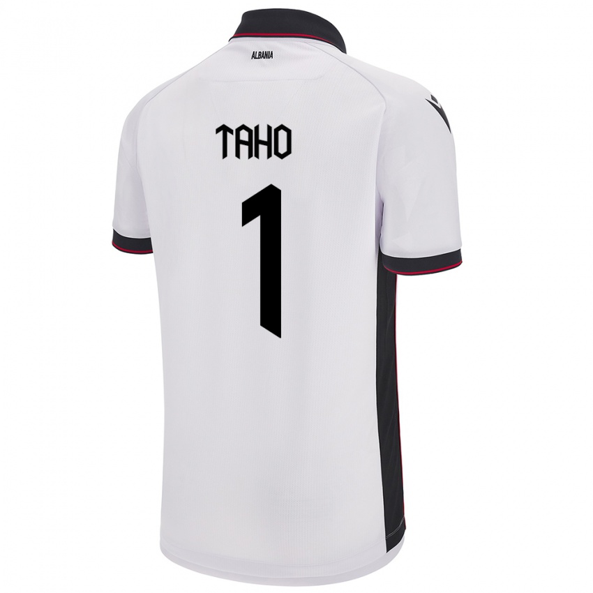 Niño Camiseta Albania Alain Taho #1 Blanco 2ª Equipación 24-26 La Camisa Chile