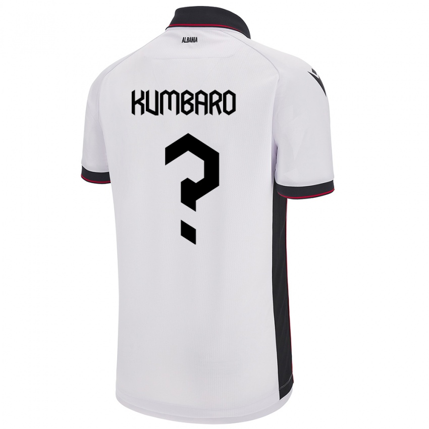 Niño Camiseta Albania Alvi Kumbaro #0 Blanco 2ª Equipación 24-26 La Camisa Chile