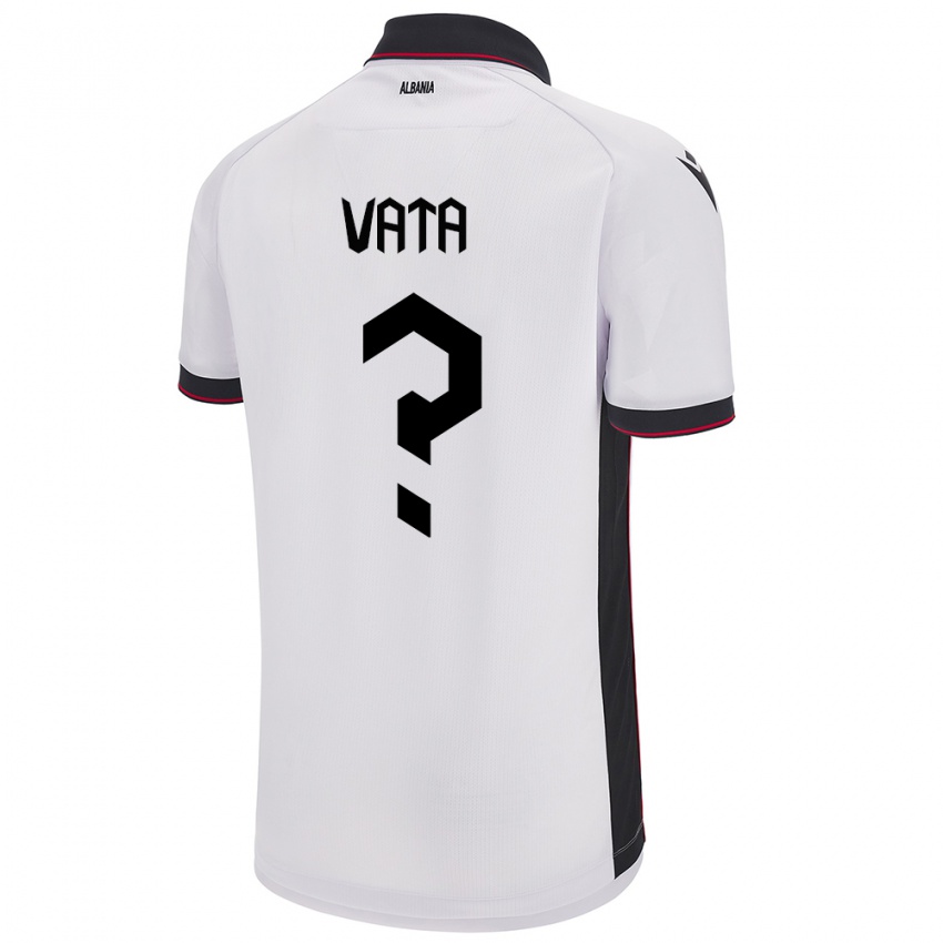 Niño Camiseta Albania Dion Vata #0 Blanco 2ª Equipación 24-26 La Camisa Chile