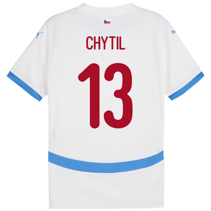 Niño Camiseta Chequia Mojmir Chytil #13 Blanco 2ª Equipación 24-26 La Camisa Chile