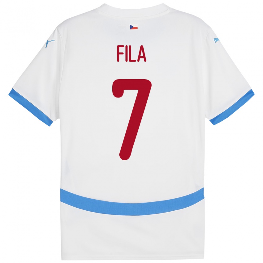 Niño Camiseta Chequia Daniel Fila #7 Blanco 2ª Equipación 24-26 La Camisa Chile