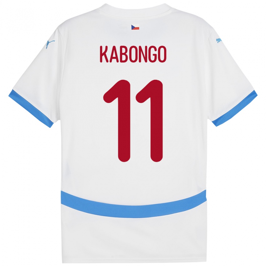 Niño Camiseta Chequia Christophe Kabongo #11 Blanco 2ª Equipación 24-26 La Camisa Chile