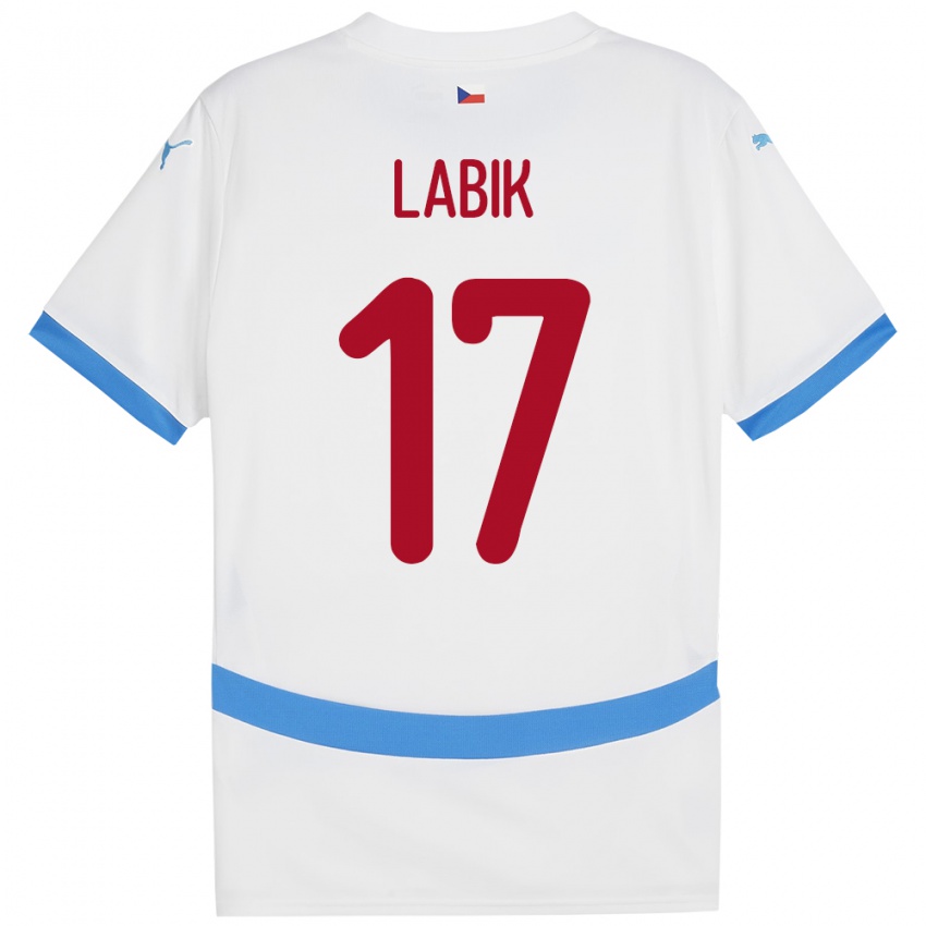 Niño Camiseta Chequia Albert Labik #17 Blanco 2ª Equipación 24-26 La Camisa Chile