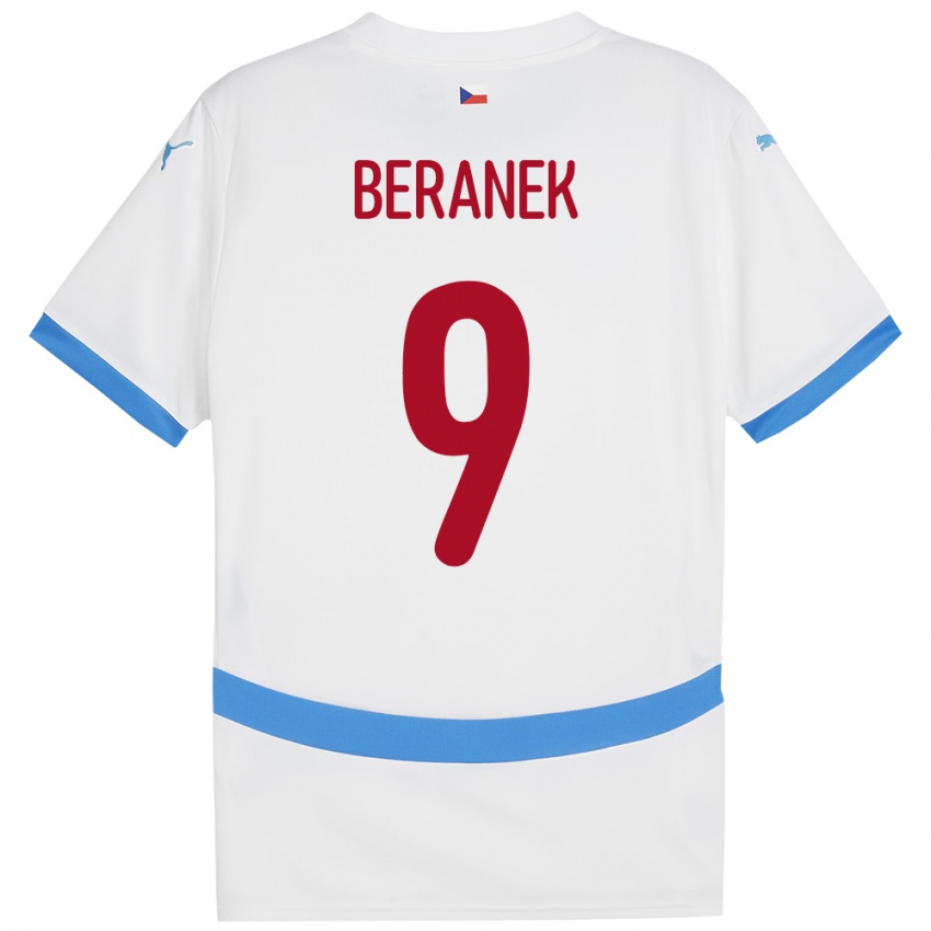 Niño Camiseta Chequia Marek Beranek #9 Blanco 2ª Equipación 24-26 La Camisa Chile