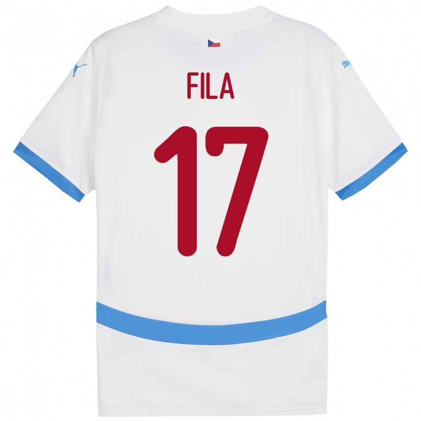 Niño Camiseta Chequia Lukas Fila #17 Blanco 2ª Equipación 24-26 La Camisa Chile