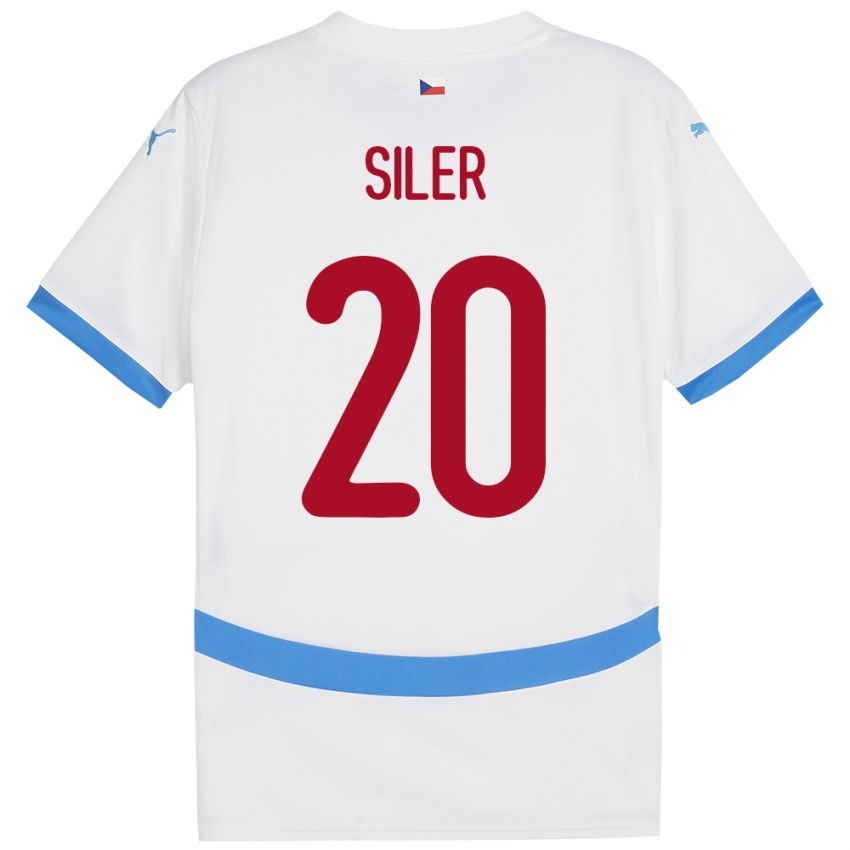 Niño Camiseta Chequia Radek Siler #20 Blanco 2ª Equipación 24-26 La Camisa Chile