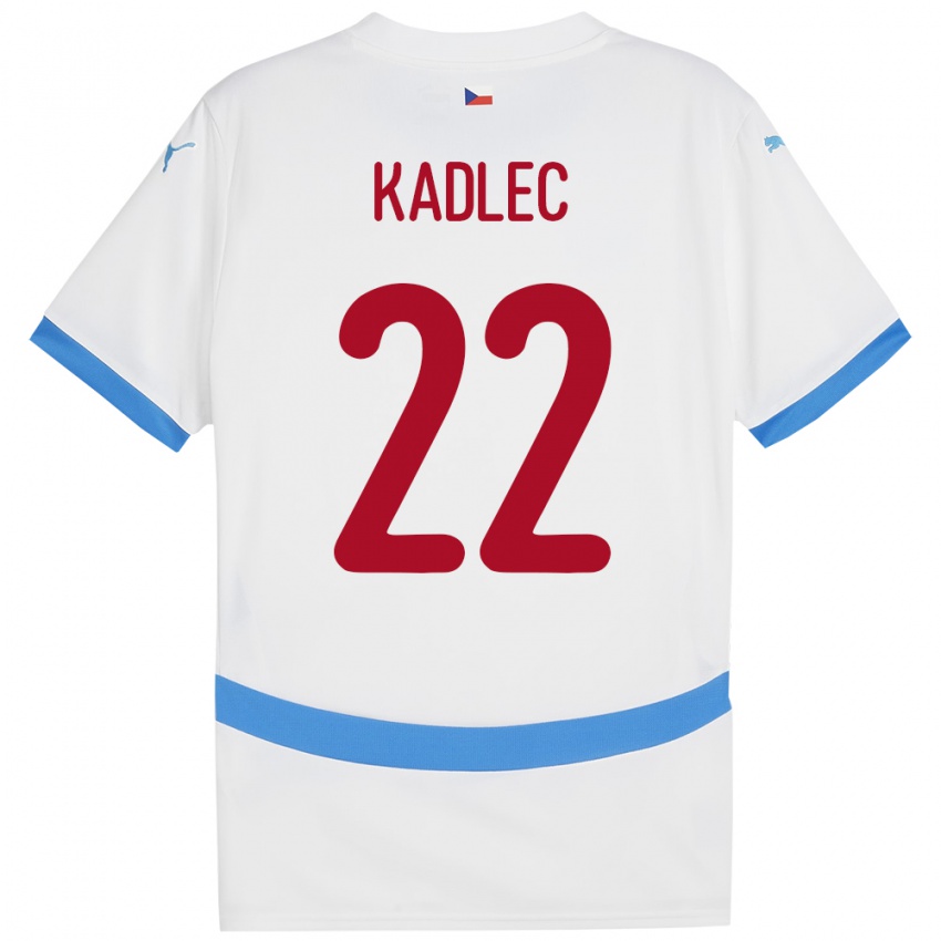 Niño Camiseta Chequia Adam Kadlec #22 Blanco 2ª Equipación 24-26 La Camisa Chile