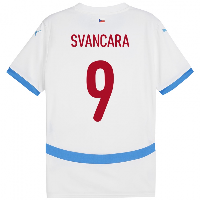 Niño Camiseta Chequia Daniel Svancara #9 Blanco 2ª Equipación 24-26 La Camisa Chile