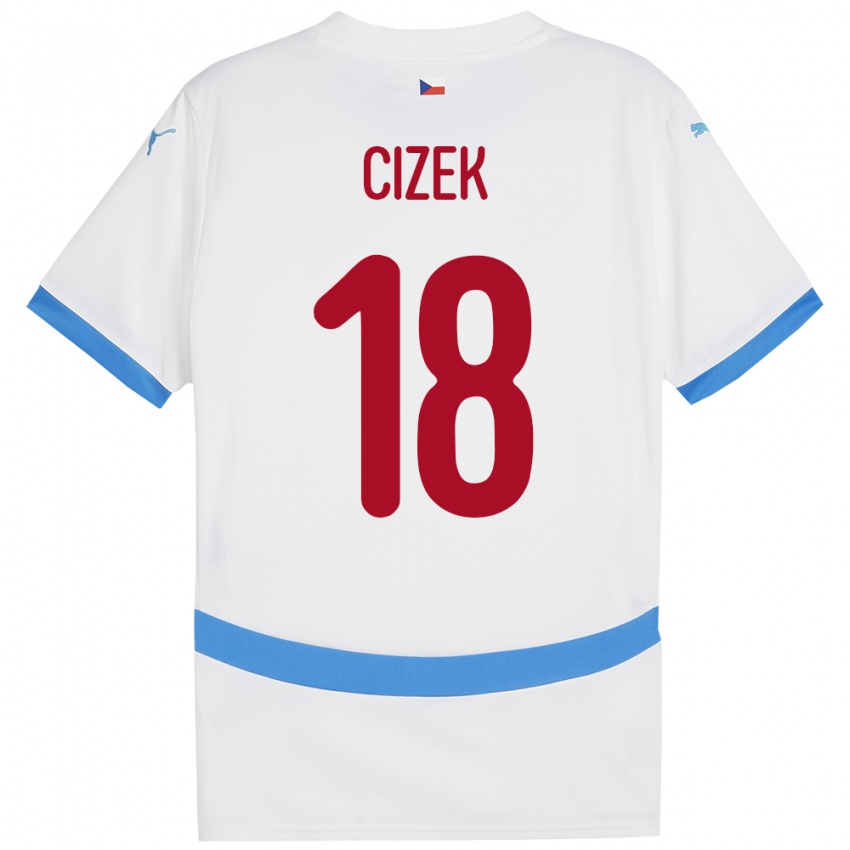 Niño Camiseta Chequia Krystof Cizek #18 Blanco 2ª Equipación 24-26 La Camisa Chile