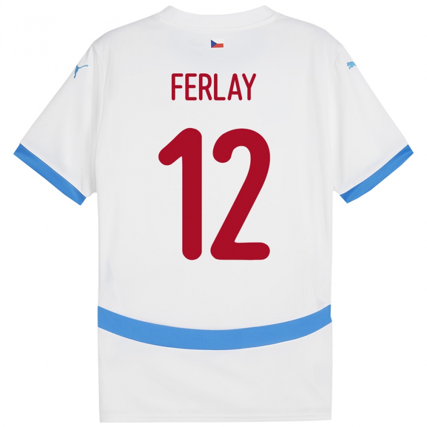 Niño Camiseta Chequia Ruben Ferlay #12 Blanco 2ª Equipación 24-26 La Camisa Chile