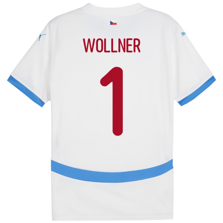 Niño Camiseta Chequia Vojtech Wollner #1 Blanco 2ª Equipación 24-26 La Camisa Chile