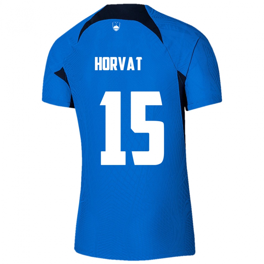 Niño Camiseta Eslovenia Tomi Horvat #15 Azul 2ª Equipación 24-26 La Camisa Chile