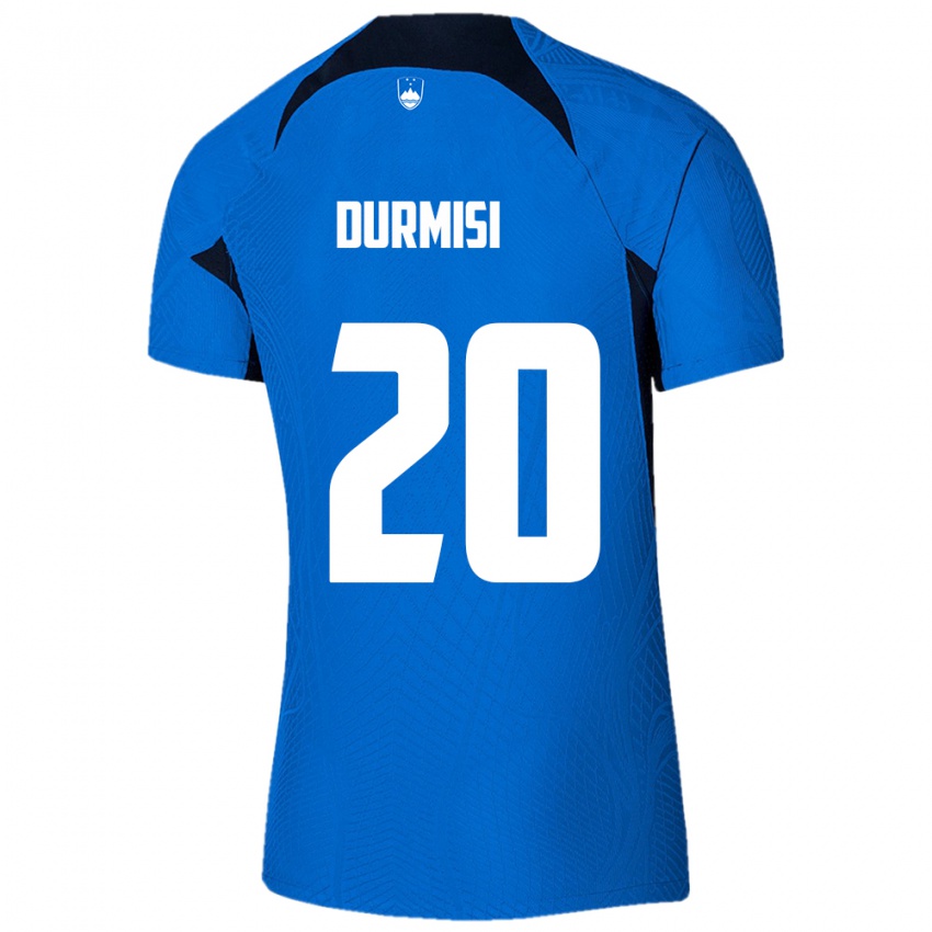 Niño Camiseta Eslovenia Arman Durmisi #20 Azul 2ª Equipación 24-26 La Camisa Chile