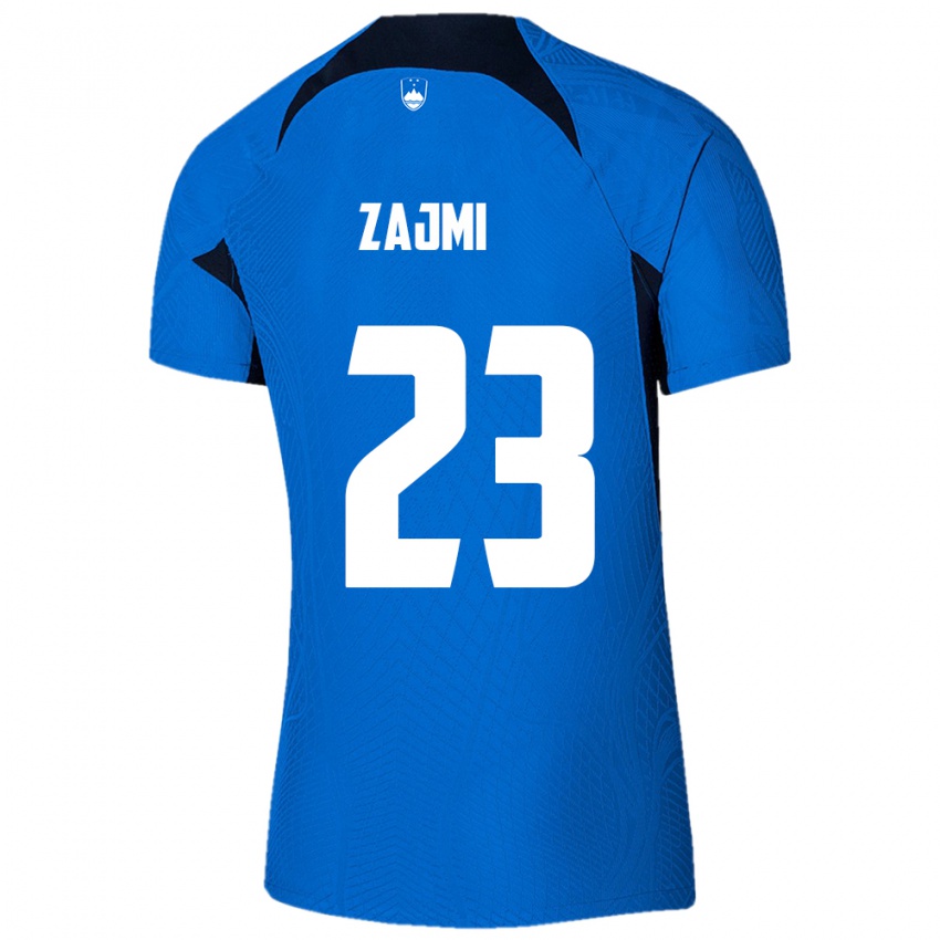 Niño Camiseta Eslovenia Luana Zajmi #23 Azul 2ª Equipación 24-26 La Camisa Chile