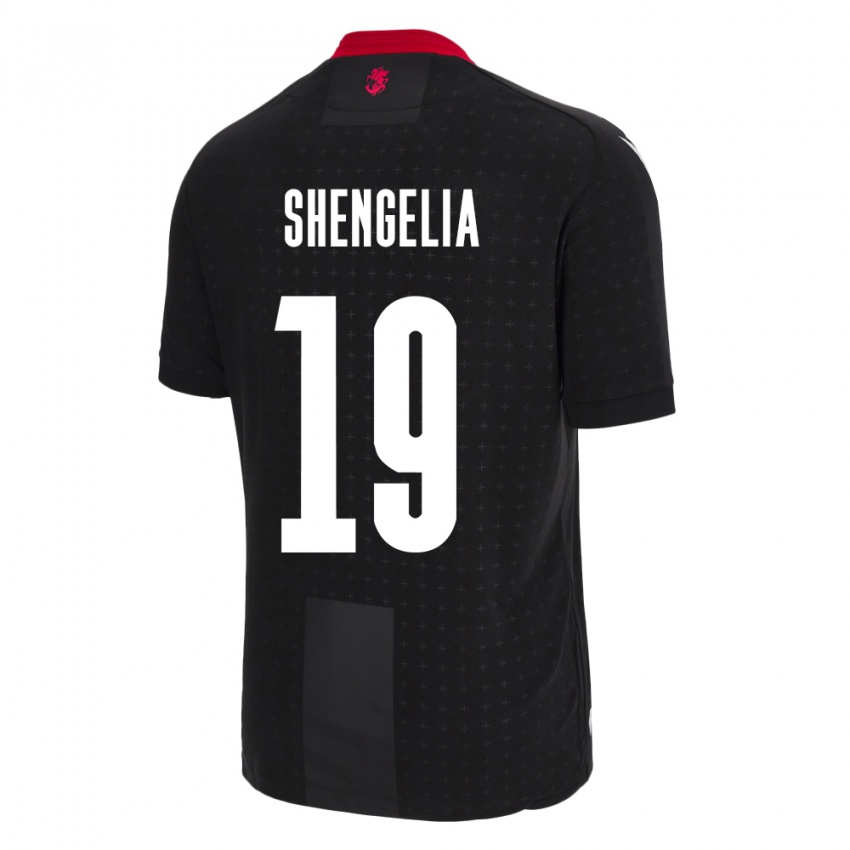 Niño Camiseta Georgia Levan Shengelia #19 Negro 2ª Equipación 24-26 La Camisa Chile