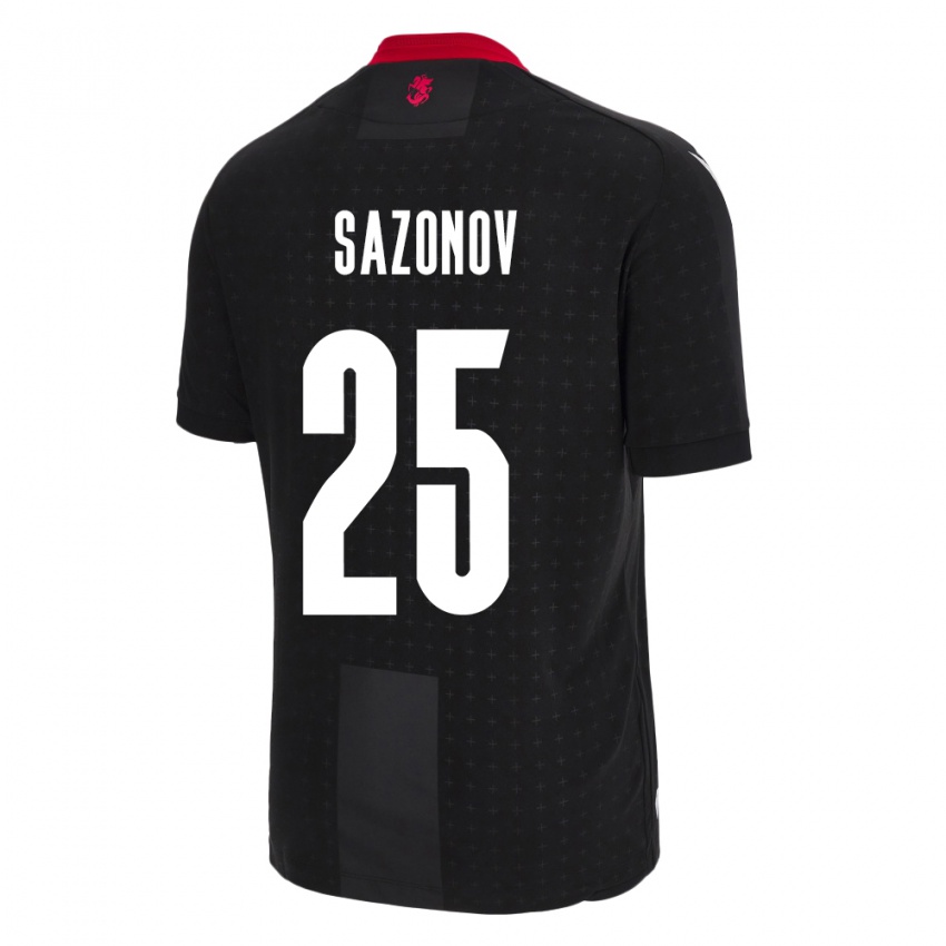 Niño Camiseta Georgia Saba Sazonov #25 Negro 2ª Equipación 24-26 La Camisa Chile