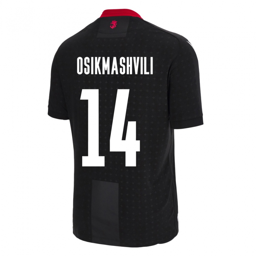 Niño Camiseta Georgia Levan Osikmashvili #14 Negro 2ª Equipación 24-26 La Camisa Chile