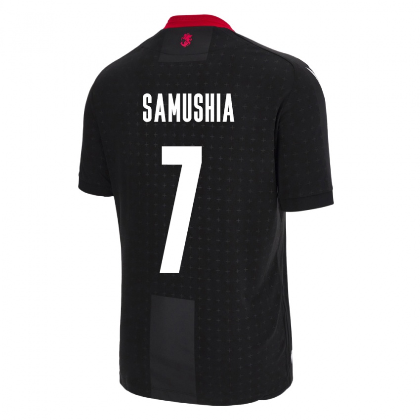 Niño Camiseta Georgia Saba Samushia #7 Negro 2ª Equipación 24-26 La Camisa Chile