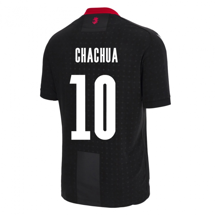 Niño Camiseta Georgia Giorgi Chachua #10 Negro 2ª Equipación 24-26 La Camisa Chile