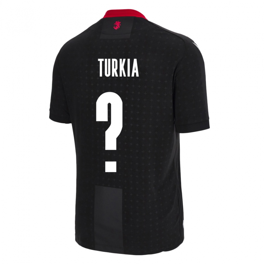 Niño Camiseta Georgia Aleksandre Turkia #0 Negro 2ª Equipación 24-26 La Camisa Chile