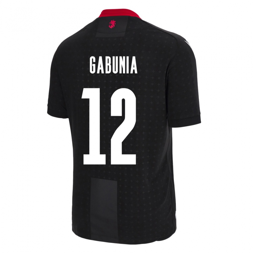 Niño Camiseta Georgia Tatia Gabunia #12 Negro 2ª Equipación 24-26 La Camisa Chile