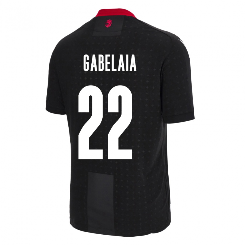 Niño Camiseta Georgia Svetalna Gabelaia #22 Negro 2ª Equipación 24-26 La Camisa Chile