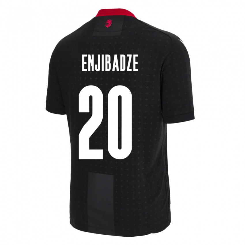 Niño Camiseta Georgia Elene Enjibadze #20 Negro 2ª Equipación 24-26 La Camisa Chile