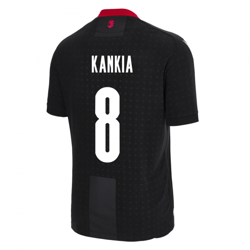 Niño Camiseta Georgia Lizzie Kankia #8 Negro 2ª Equipación 24-26 La Camisa Chile