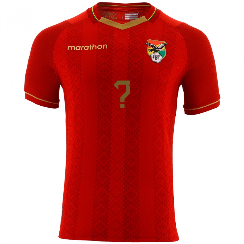 Niño Camiseta Bolivia Samuel Guzman #0 Rojo 2ª Equipación 24-26 La Camisa Chile