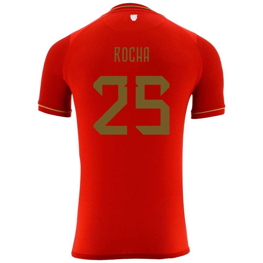 Niño Camiseta Bolivia Yomar Rocha #255 Rojo 2ª Equipación 24-26 La Camisa Chile