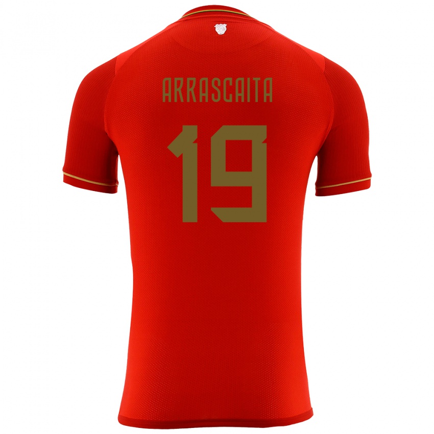 Niño Camiseta Bolivia Jaime Arrascaita #19 Rojo 2ª Equipación 24-26 La Camisa Chile